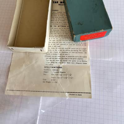 Menorm  KG-1 Acoustic Guitar Soundhole Pickup 70s - Chrome  MINT Condition in Box with Users Manual Leaflet. image 10