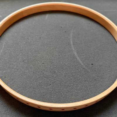 Craviotto 12" Wood Hoops with Red Inlay image 8