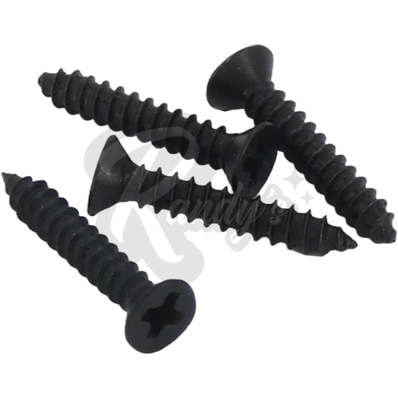 Advanced Plating 1795B Humbucker Pickup Mounting Ring Screws (Short/Neck) - Fits Gibson® & Epiphone®-Black Oxide image 1
