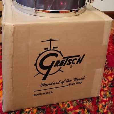 Gretsch 9"x13" Tom Drum w/Mount USA Custom Heritage Lugs - Black Satin Flame Nitron Wrap *EXCELLENT* 2024 image 15