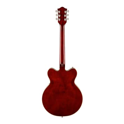 Gretsch G2622T Streamliner Center Block Double-Cut Electric Guitar (Steel Olive) with Broad Tron Pickups - Hollow Body Design Bundle with Plywood Construction Case (2 Items) image 5