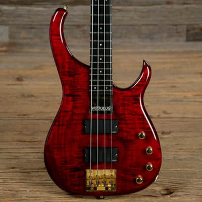 Modulus Quantum 4 Transparent Red 1993 w/GB USED (Serial #930864) image 1