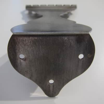 Kay Flat Top Guitar Tailpiece Authentic Vintage Part Circa-1950s-1960s-Chrome image 5