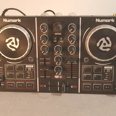 Numark Party Mix DJ Controller 2 Deck USB Built-In Mixer Jog Wheel Pads image 1