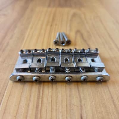 Vintage 1970's Fender Hardtail Stratocaster Guitar Bridge w/ Mounting Screws! image 2