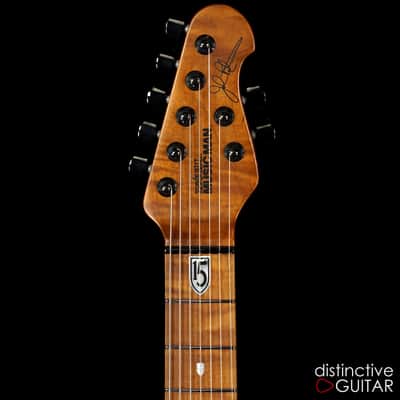 Ernie Ball Music Man John Petrucci BFR #62 JP15 7 String Blood Orange Burst Spalt Maple Top image 4
