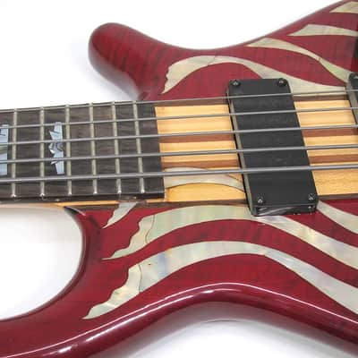 1976 USA Custom Made Electric Bass American Flag Model Red White & Blue Stars & Stripes Inlay wOHSC image 22