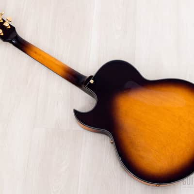 1990 Greco RS-90 Clear Sound Project Vintage Semi-Hollow ES-Style Guitar Sunburst, Japan Fujigen image 13
