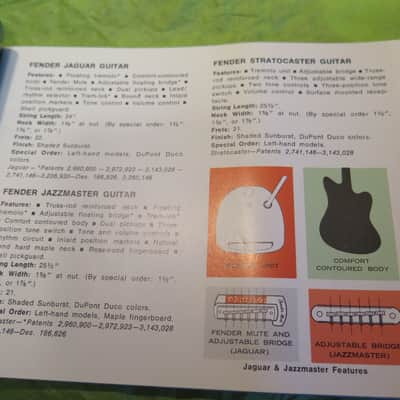 vintage 1968 Fender catalog ON THE GO 45 p. booklet stratocaster telecaster pedal steel amplifiers banjoes accessories paper case candy image 4