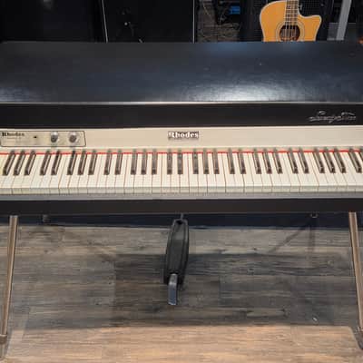 Vintage 1977 Fender Rhodes Mark I Stage 73-Key Electric Piano Black Rounded Top image 1