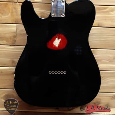 Fender Custom Shop 1952 Telecaster Relic Black Over Candy Apple Red 9238001608 image 2