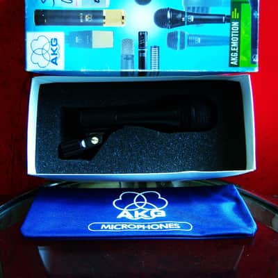 Vintage 1990's AKG D880 dynamic cardioid microphone Satin Black w accessories SM58 image 2