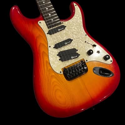 Charvel ST Custom - Circa 1990 1991 - MIJ - Made in Japan - Cherry Sunburst - w/ HSC image 6