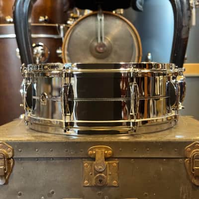 USED Gretsch 5x14 USA Custom Chrome over Brass Snare Drum image 3
