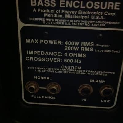 Vintage Peavey 1820 18" 10" Bass Guitar Cab Xover Crossover 4 OHM 400W image 8