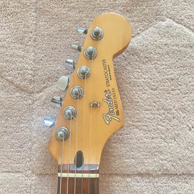 Fender FSR "Splattercaster" Standard Splatter Stratocaster with Rosewood Fretboard 2003 - Midnight Blue Swirl over Olympic White image 3
