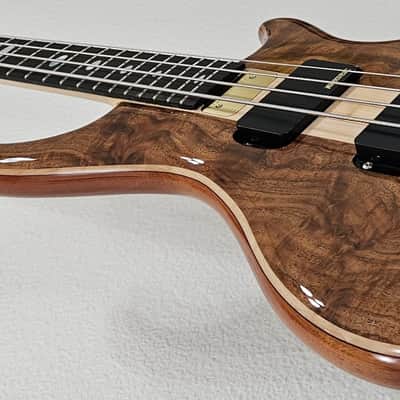 2021 Alembic Mark King Signature Standard Walnut 4 String Bass Guitar image 7