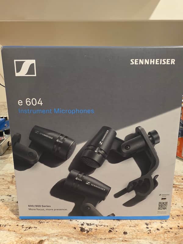 Sennheiser e604 Clip-On Drum Mics (3-Pack) 1998 - Present - Gray image 1