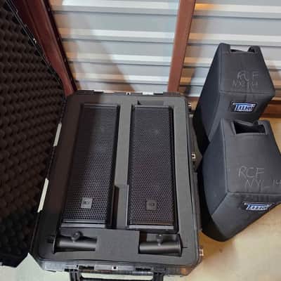 RCF (2) NXL 14-A Column Speakers with SKB Case and Tuki Covers image 9