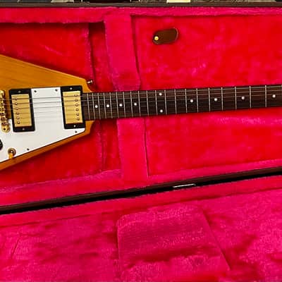 Epiphone "Inspired by Gibson Custom" 1958 Korina Flying V - w/OHSC image 1