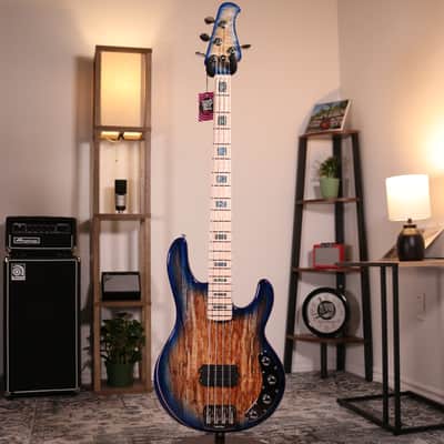 MusicMan Stingray Special BFR - Figured White Maple Fingerboard, Paua Blue Burst image 17