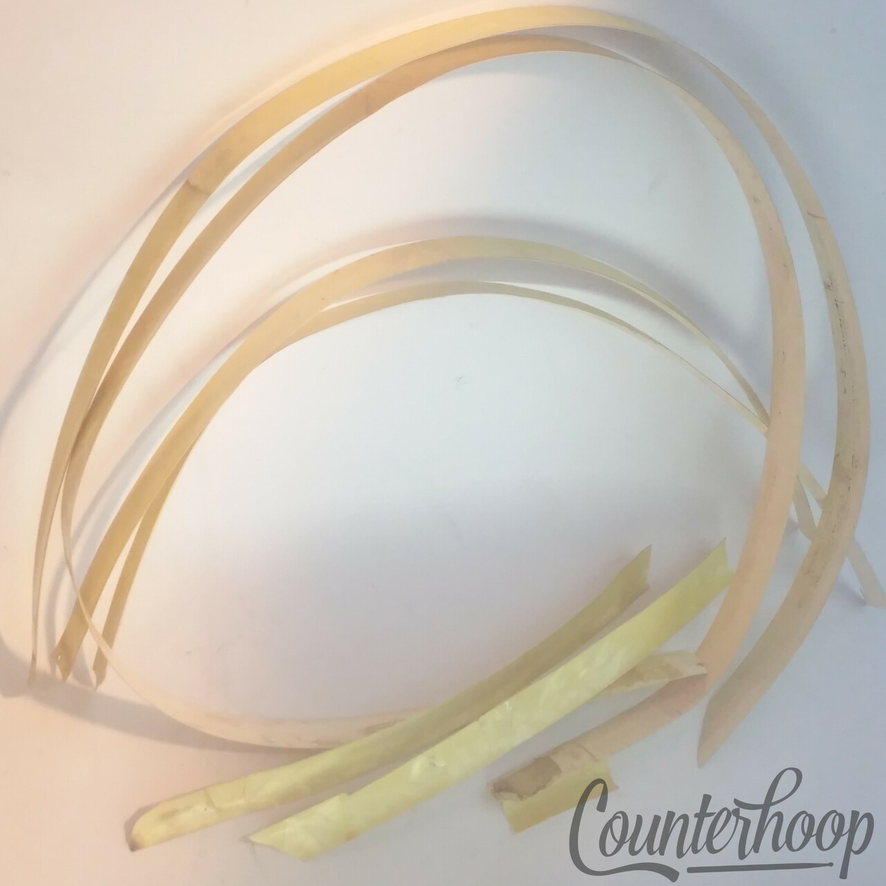 Gretsch WMP White Marine Pearl 18-24+"Bass Drum Hoop/Rim Inlay Wrap RB 60s 123"+ — main photograph
