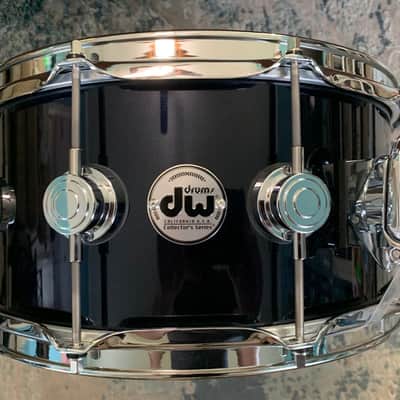 DW Collectors 6.5 x 14 Lacquer Specialty Snare Drum (Purple pearl over solid black) image 7