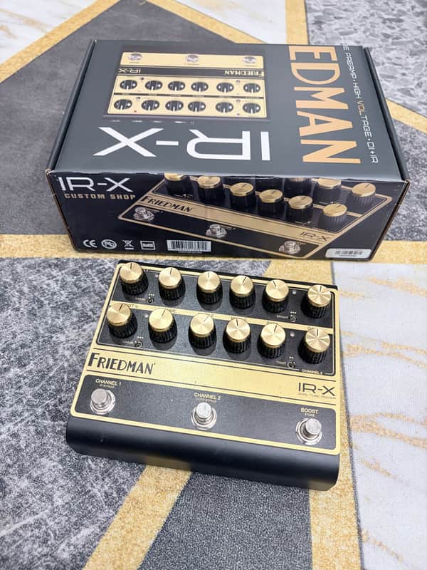 Friedman IR-X Dual Tube Preamp Limited Edition - Reverb Exclusive 2023 - Black / Gold with Signature image 1