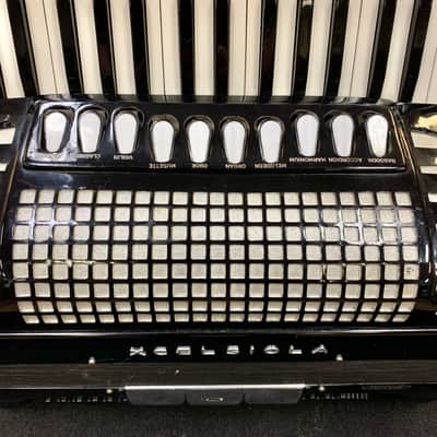Excelsior Excelsiola Model 714 Black Accordion with Pickup and Gig Bag image 3