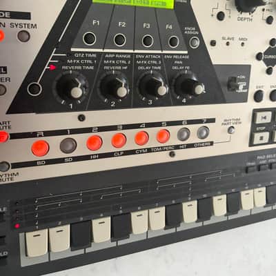 Roland MC-307 Groovebox 2000s - Silver and Black image 3