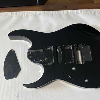 2005 Indonesian Ibanez RG370DXL Left Handed Black Guitar Body image 1