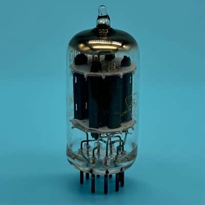 1960s Sylvania 12AU7 ECC82 Vintage Long Plate Halo Getter Preamp Tube! T331 image 4