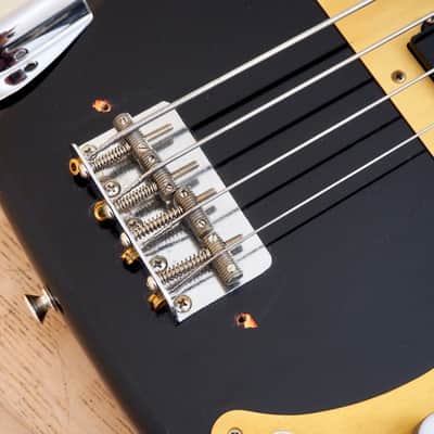 1983 Fender Precision Bass '57 Vintage Reissue Fullerton Black Over Fiesta Red 100% Original w/ohc image 7