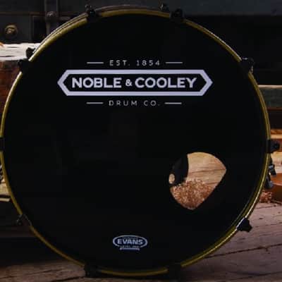 Noble & Cooley *Pre-Order* Horizon Series 14x22" Gold Sparkle Bass Kick Drum w/Black Hardware | Made in the USA | Special Order | Authorized Dealer image 1