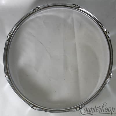 Ludwig 15"8-Lug Tom/Snare Drum Resonant/Batter Rim/Hoop Triple-Flange Chrome USA image 3