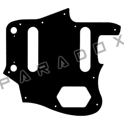 Custom Pickguard For 2018 - 2024 Made in Indonesia Squier Classic Vibe '70s Jaguar - Solid Black .090"