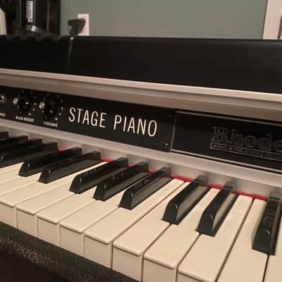 Rhodes Mark II Stage 73-Key Electric Piano 1980 - 1983 - Black Flat Top image 3