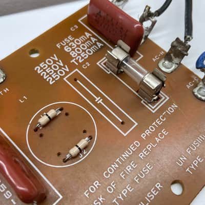 Korg DW 8000 - KLM-659 C - Fuse Board w/ IEC Inlet Power Connector & Switch image 5