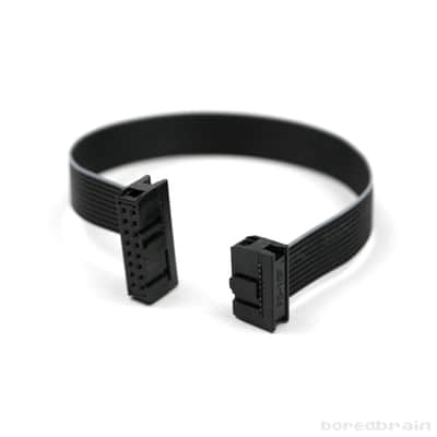 Boredbrain Eurorack Power Cables Black 16-pin to 16-pin 8-inch (3-Pack) image 2