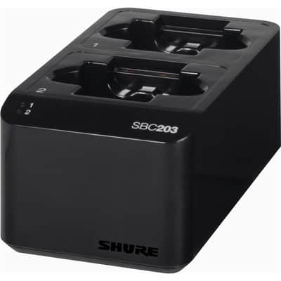Shure SBC203 Dual-Docking Recharging Station for SLX-D Tx and SB903 Lithium-Ion Battery image 2