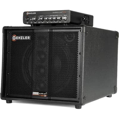 Genzler MG350 Magellan Bass Guitar Amplifier Head (350 Watts), with Genzler BA10 Speaker Cabinet image 1