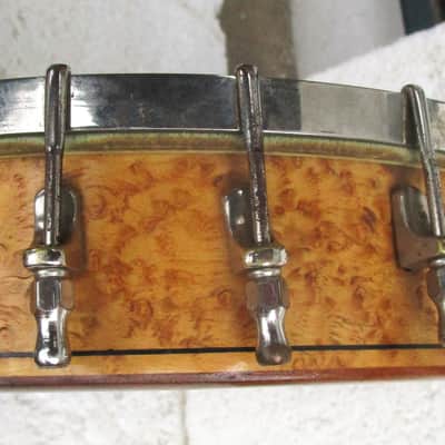 Slingerland Banjo Mandolin, 1920's, Birdseye Maple Pot, Tone Ring, 10 3/4" head, Abalone Inlays, Case image 8