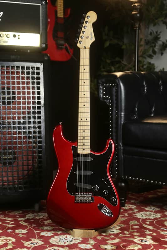 Upgraded Fender Stratocaster ST-50, MADE IN JAPAN 1994-1995 - Apple Candy Red Metallic image 1