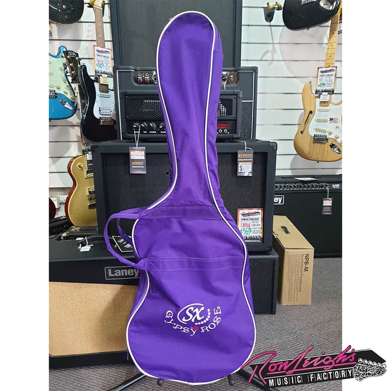 SX GR5PL Gypsy Rose 7/8 Size Stratocaster Electric Guitar with Bag