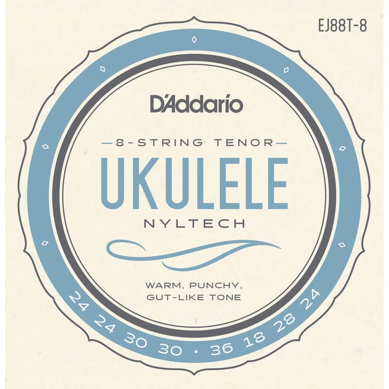 D'Addario EJ88T-8 Nyltech 8-String Tenor Ukulele Strings image 1