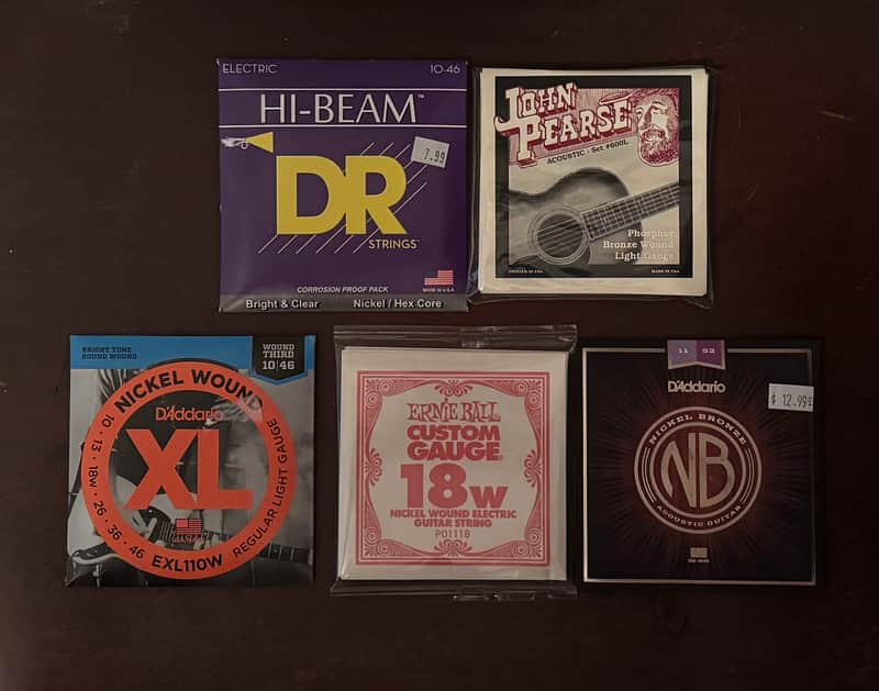 D'Addario EXL110W Nickel Wound Regular Light Electric Guitar Strings, Wound 3rd, 10-46 2000 - 2020 - Nickel image 1