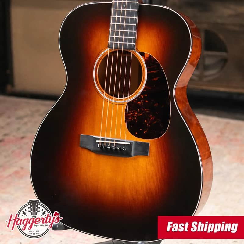 Martin Custom 000-18 Golden Era 1937 Acoustic Guitar, Quilted Mahogany/Adirondack Spruce, 1935 Sunburst with Hardshell Case - Used image 1