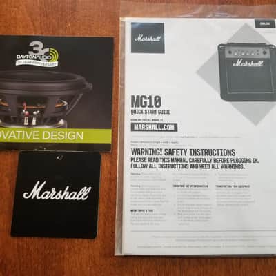 Marshall MG Gold MG10G 2-Channel 10-Watt 1x6.5" Solid State Guitar Combo 2018 - Present - Black image 5