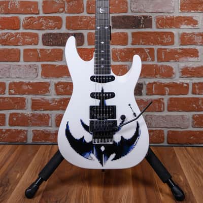 ESP Custom Shop M-II HSS Snow White with Queensryche Triryche Empire Logo 2026 w/OHSC image 4