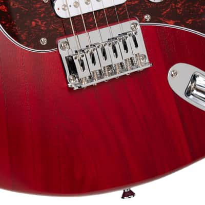 Cort G100 HH | G Series Double Cutaway Electric Guitar, Open Pore Black Cherry. New with Full Warranty! image 14